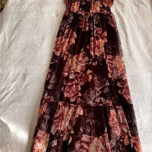 Chic Floral Print Maxi Dress
